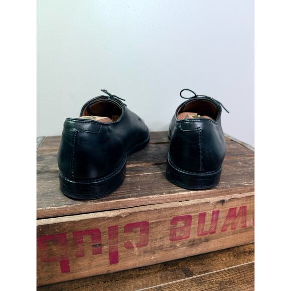 Allen Edmonds Mens Black Delray Split Toe Derby Size 9D Lace Up Made in USA